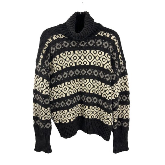 Mondi Sport Turtleneck Sweater Women's Size M /L Cotton Warm Winter Cabincore - Picture 1 of 10